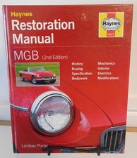 2008 Haynes Mgb Restoration Manual 2nd Edition Hardback Porter Lindsay