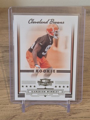 2006 Donruss Threads Kamerion Wimbley RC Cleveland Browns /999 #185