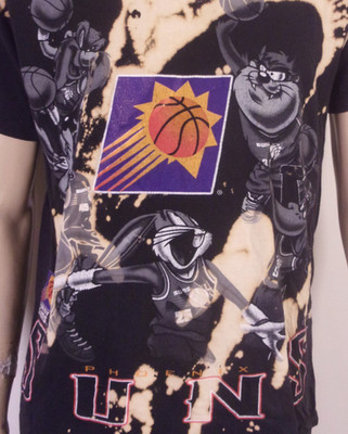 vintage 90s Tultex AOP Looney Tunes Phoenix Suns T-Shirt NBA single stitch SZ L