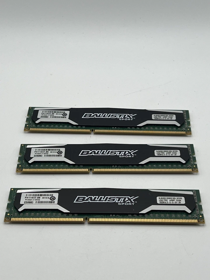 Crucial Ballistix Sport 4GB DDR3 Memory 1600MHz CL9 BLS4G3D1609DS1S00.16FER2 (3) - Image 2 of 4