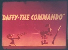 “Daffy The Commando” (1943), Super 8mm Film, Sound, German Army Havoc, Adolph