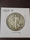 1927-S Liberty Walking Half Dollar (Free Shipping)