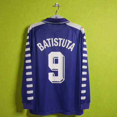 ACF FIORENTINA 98/99 HOME - Jersey Retro - BATISTUTA # 9 - Medium