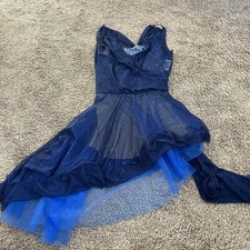 Revolution Dancewear Royal Blue Lace Sequin Large Adult LA