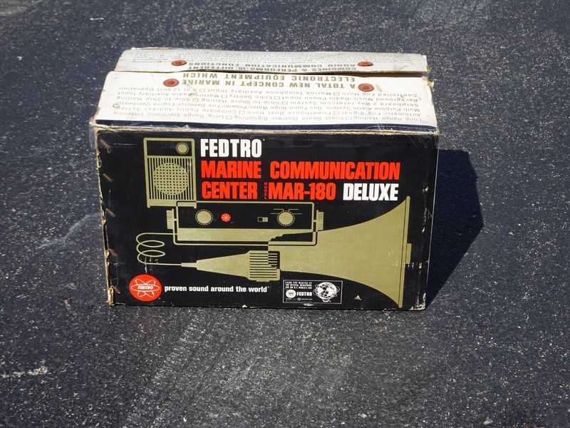 Mickey Mantle Fedtro Marine Communication Center Mar-180 Deluxe Boating 1965 NEW