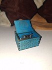 Enchanting "Amélie" Themed Blue Wooden Music Box - Rare Collector's Piece
