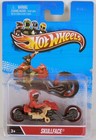 Hot Wheels Skullface Pirate Theme Custom Bike - with Rider!