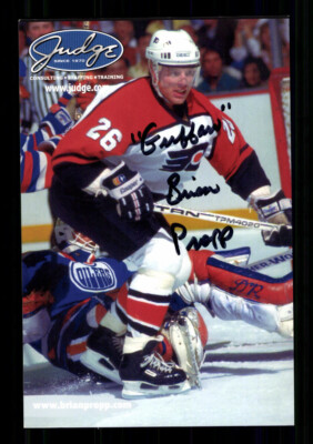Brian Propp Autogrammkarte NHL USA Original Signiert + 241564