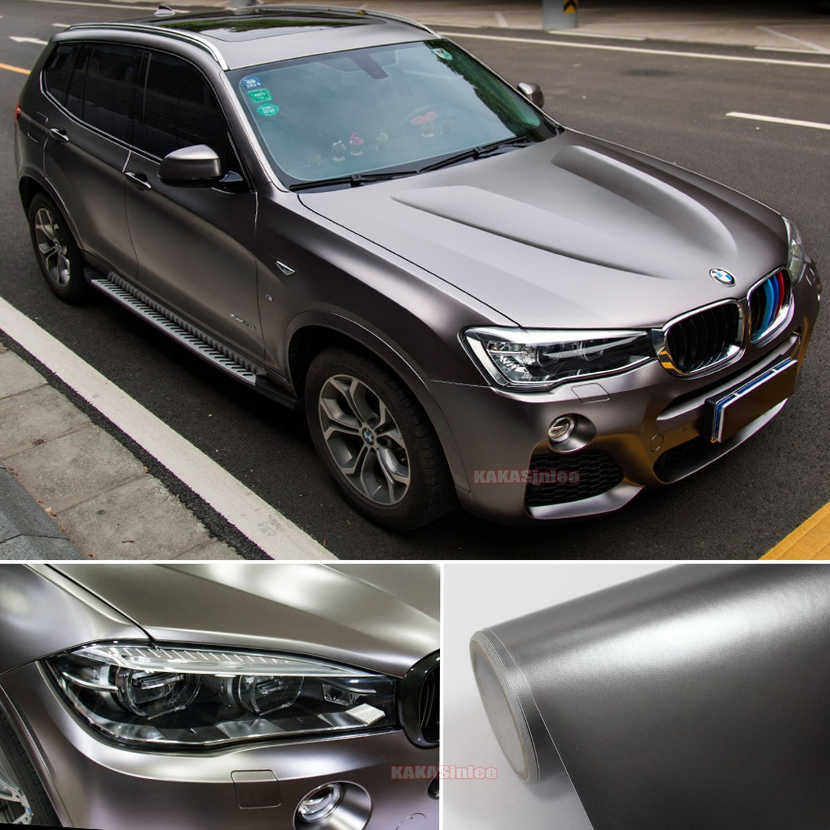 Z Grey / Stretch Car Pearl Metal Matte Satin Chrome Vinyl Wrap