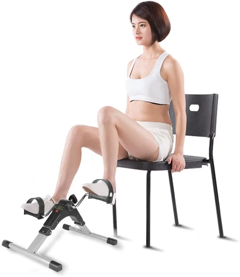 Mini Exercise Bike Foldable Pedal Exerciser under desk with LCD Screen Display - Image 3 of 4