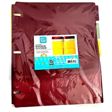 SET of 3 Pen + Gear 3-Tab 2-Pocket Dividers with Customizable Tabs 9.72" x 11.5"