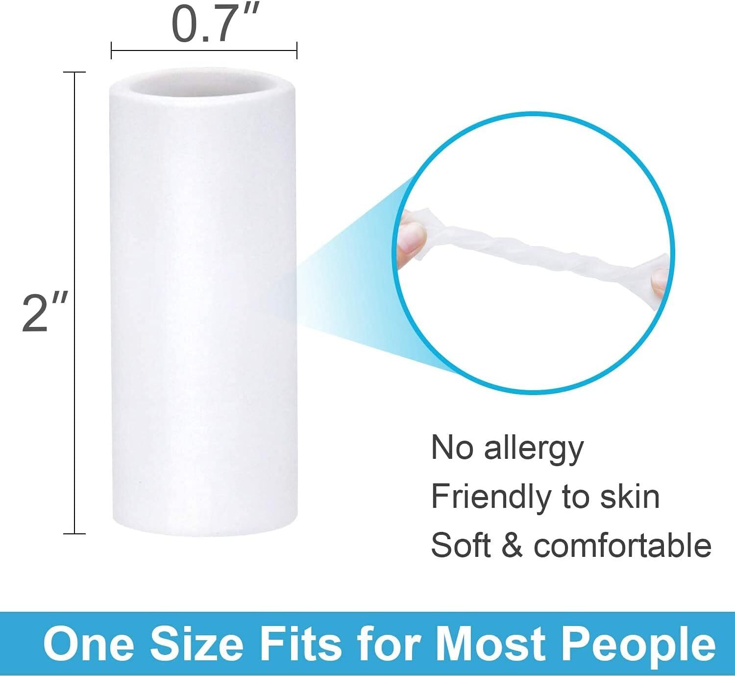 20Pcs Gel Finger Sleeve Protectors Silicone Finger Sleeve Cushions and Protect