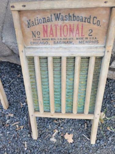 Antique Washboard - National Washboard Co No 2  - Picture 1 of 2