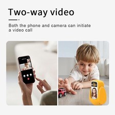 Telecamera Sicurezza Interna Bambini Animali Tasto Videochiamata WIFI 350° 1080p - Miniatura 3
