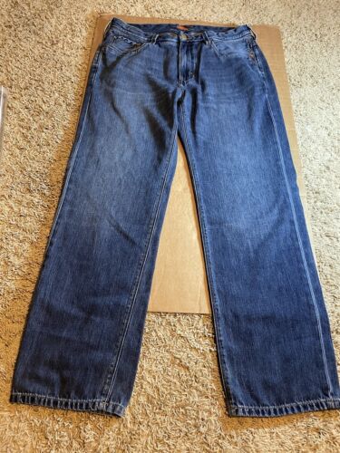 Tommy Bahama Jeans Mens 34x30 Blue Denim Cotton Standard Fit Stretch Casual - Picture 1 of 14