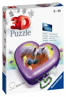 54 Teile Ravensburger 3D Puzzle Herzschatulle Pferd 11171 - Bild 1 von 2