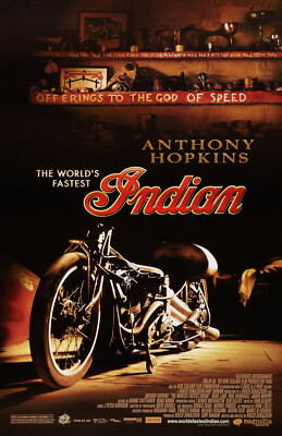 AA5561 The Worlds Fastest Indian Film 2005 Motorcycle Movie Poster 11x17