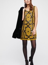 Free People Speak Easy Mini Dress Size 2 NEW MSRP: $168 Embellished