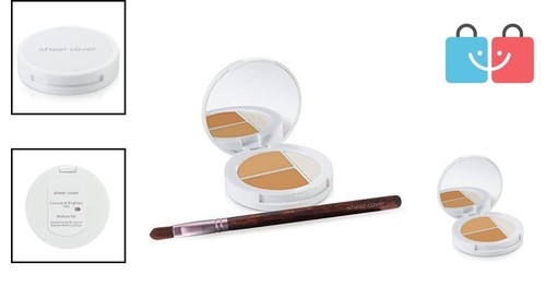 Travel-Friendly Concealer & Shimmer Highlighter Trio - Perfect for Flawless Skin - Picture 2 of 9