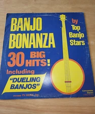 BANJO BONANZA 30 Big Hits LP Vinyl Record 1973 CBS P2-11888 Banjo Top Stars LP4