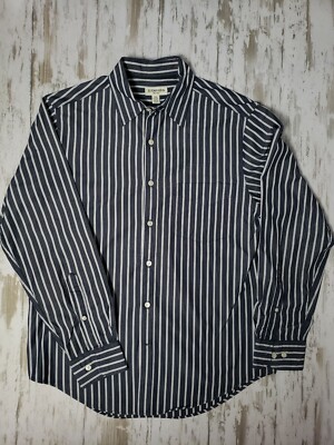 90s St.John’s Bay 7button shirt jacket Vintage St Johns Bay Denim Jacket Trucker Jean Coat Retro