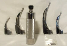 US Surplus Laryngoscope -  4-Detachable Blades, Handle, & 4 Replacement Screws