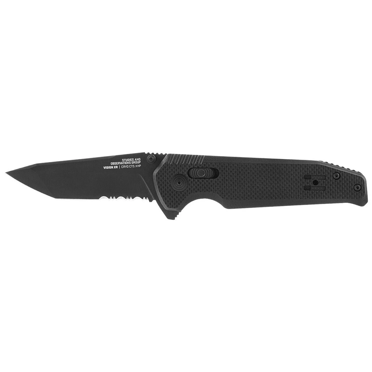 SOG VISION XR MK3 FOLDING TACTICAL POCKET KNIFE COMBINATION BLADE #12-57-02-57