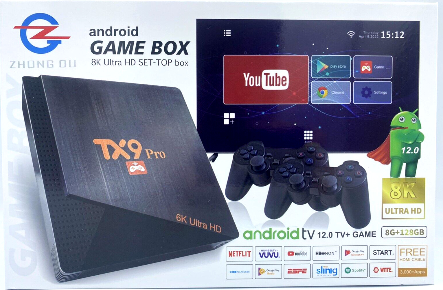 SMART TV BOX 8K ULTRA HD WIFI 8GB DI RAM...