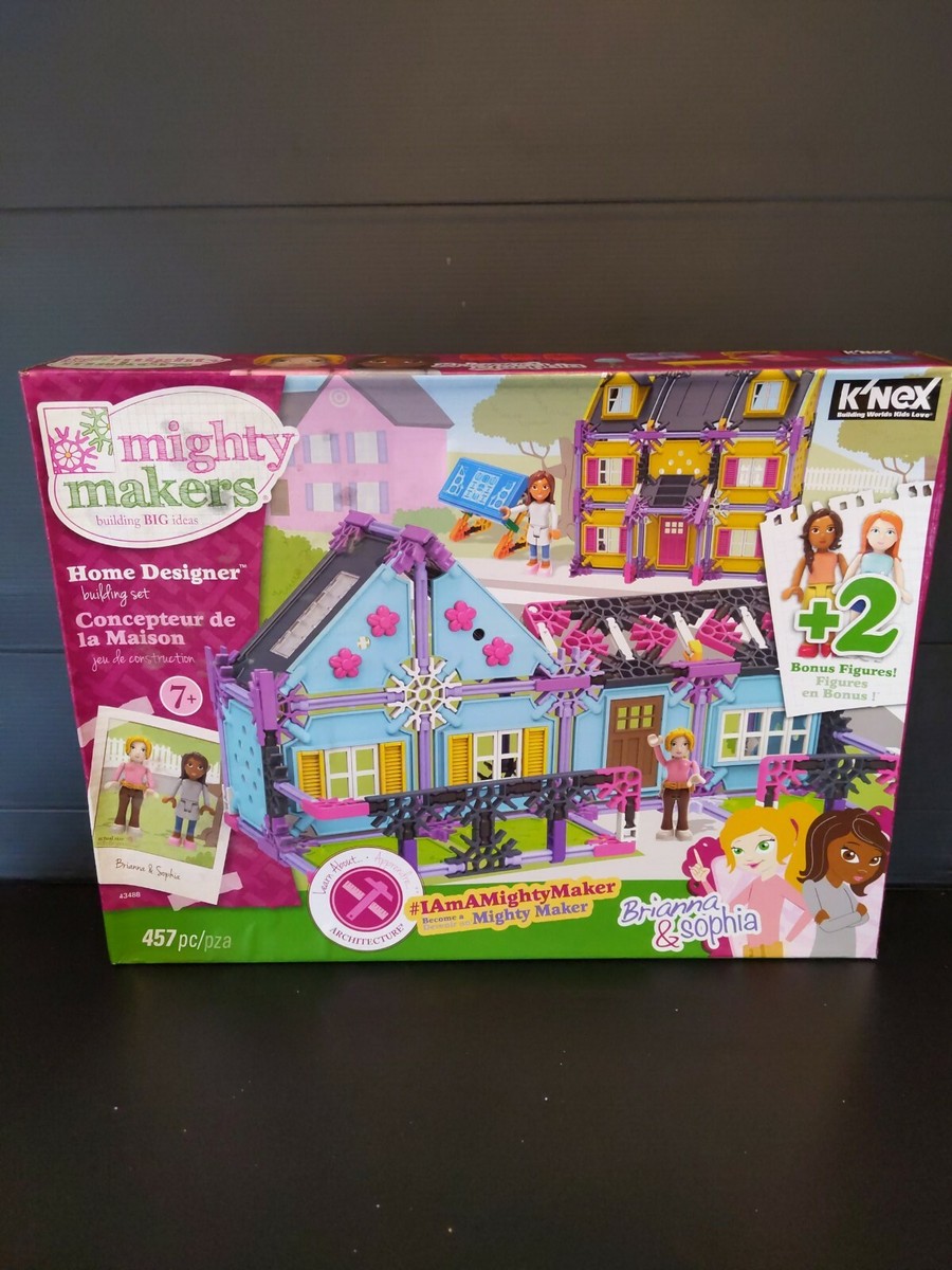 KNEX Mighty Makers Home Designer Building Set 457 Pieces Brianna