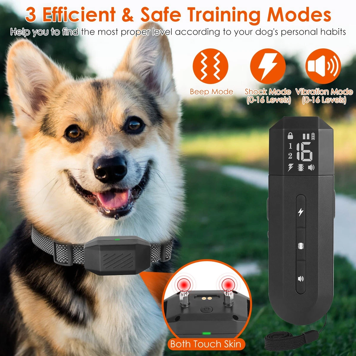 2624ft Dog Training Collar Remote Pet Electric Correction Device/Receiver  Safe | eBay