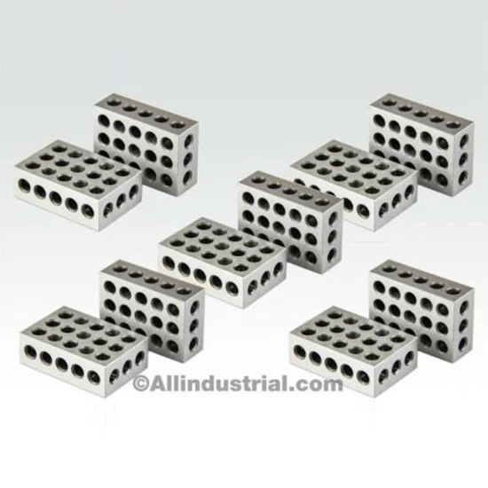 5 MATCHED PAIRS ULTRA PRECISION 1-2-3 BLOCKS 23 HOLES .0001" MACHINIST 123
