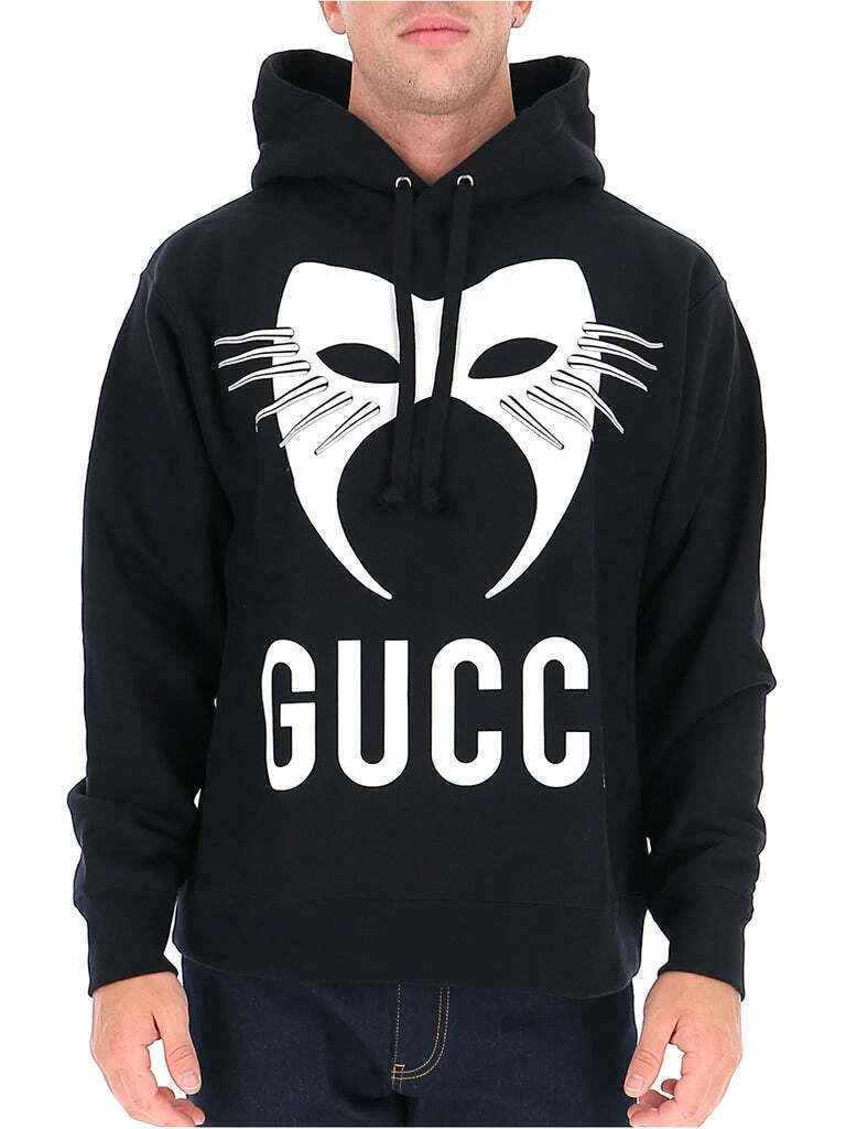 Gucci logo-print cotton hoodie - White