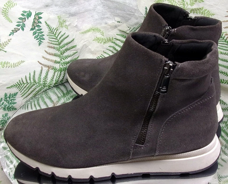 EASY SPIRIT IVES GRAY SUEDE WATERPROOF ANKLE BOOTIES BOOTS SHOES WOMENS SZ 9 M - Image 4 of 4