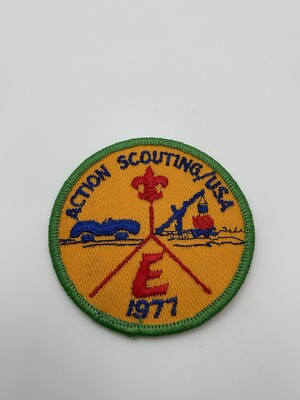 BSA Boy Scouts Of America 1977 Action Scouting USA Explorer Patch Mint ...