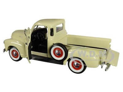 1953 CHEVROLET 3100 PICK UP TRUCK CREAM 1/24-1/27 DIECAST MODEL BY