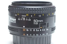 Nikon AF Nikkor 50mm f/1.8 Prime Lens Made in Japan 915