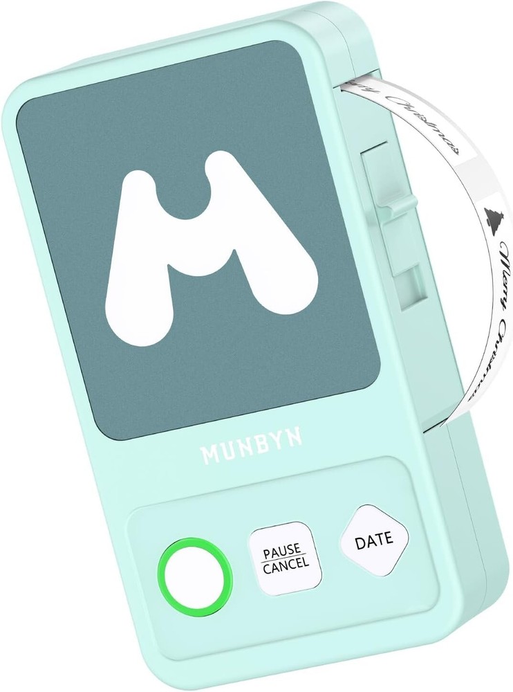 Bluetooth Label Maker Machine with Tape Print Date One Click Portable  