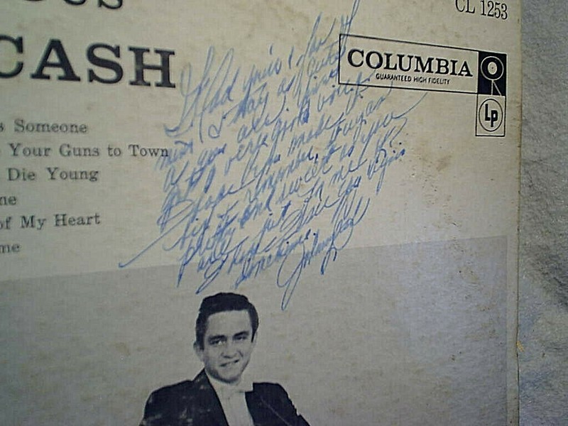 1958 THE FABULOUS JOHNNY CASH LP,columbia cl 1253,vintage,troubadour,supper-time