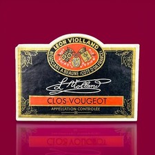 Leon Violland Chassagne Montrachet Vintage Original French Red Wine Label