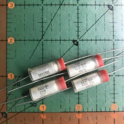 Condensatori Sprague Creas 150 50uF - 350V - Audio/Video In vendita a