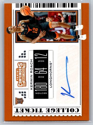2019 Panini Contenders #128 Kerwin Roach College Ticket Autographs RC LONGHORNS