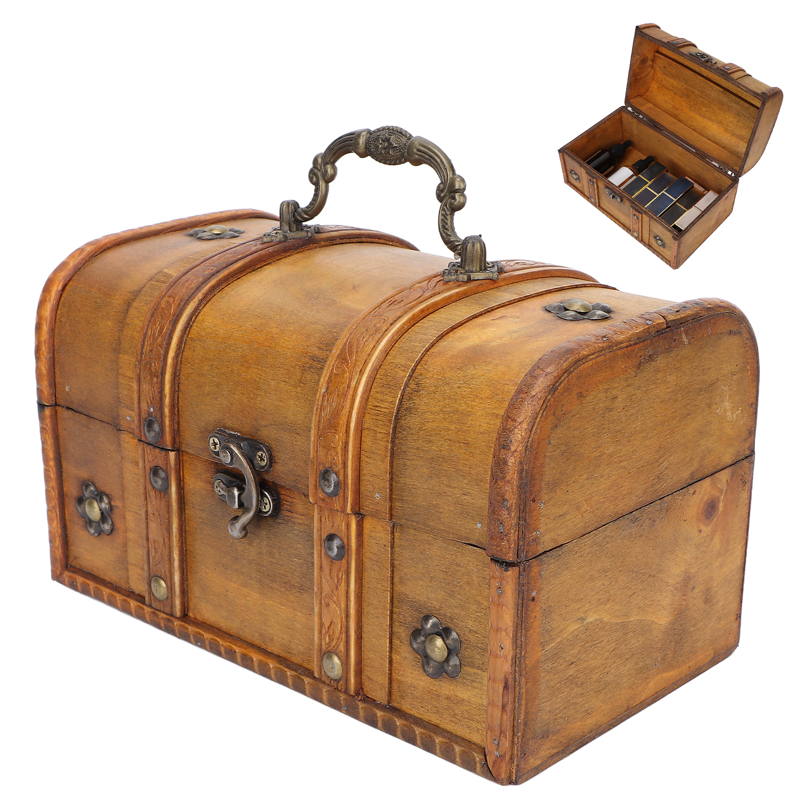 Memory Box Elegant Vintage Style Compact Portable Decorative Attractive Suit SLK - Picture 12 of 12