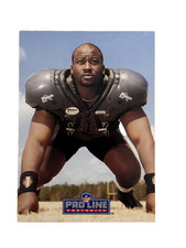 Excellent: Vintage 1991 PRO LINE Portaits Chris Hinton Atlanta Falcons Card