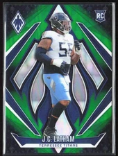 2024 Panini Phoenix JC Latham Green Fade Rookie /199 #184 Titans