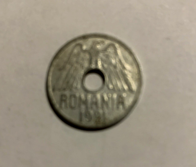 ROYAL PERIOD  ROMANIA  25 BANI dated 1921 Historical piece