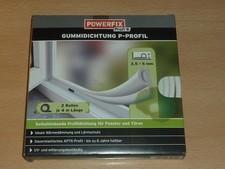 POWERFIX - Rubber Seal, P Profile, 2.5-5mm, Self Adhesive for Windows and Doors