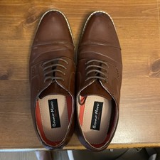 Bruno Marc Prince-6 Men's Brown Leather Cap Toe Lace-Up Oxford Dress Shoes 8.5