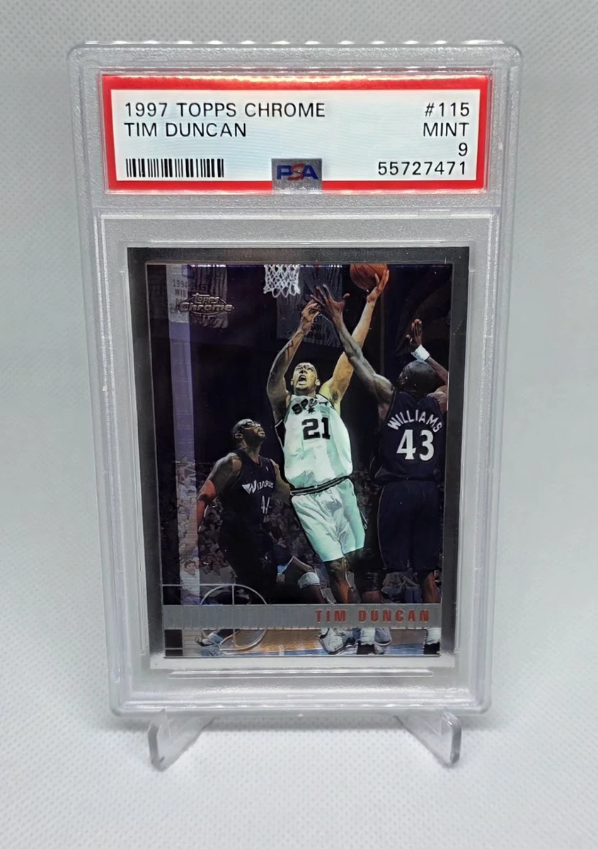 Topps Tim Duncan Basketball Rookie Sports Trading Cards for sale