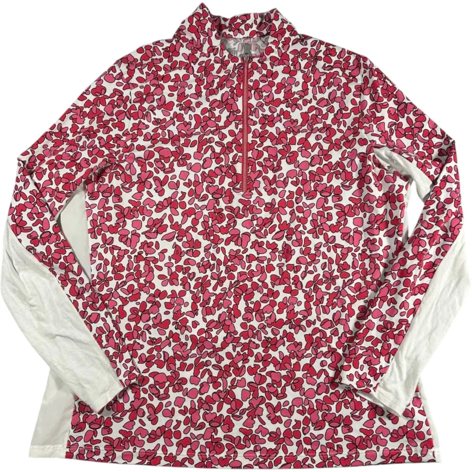 Tail White Label - Suéter Pullover Para Mujer Rosa Rojo Blanco Floral - Talla: Pequeña Foto 3 de 4