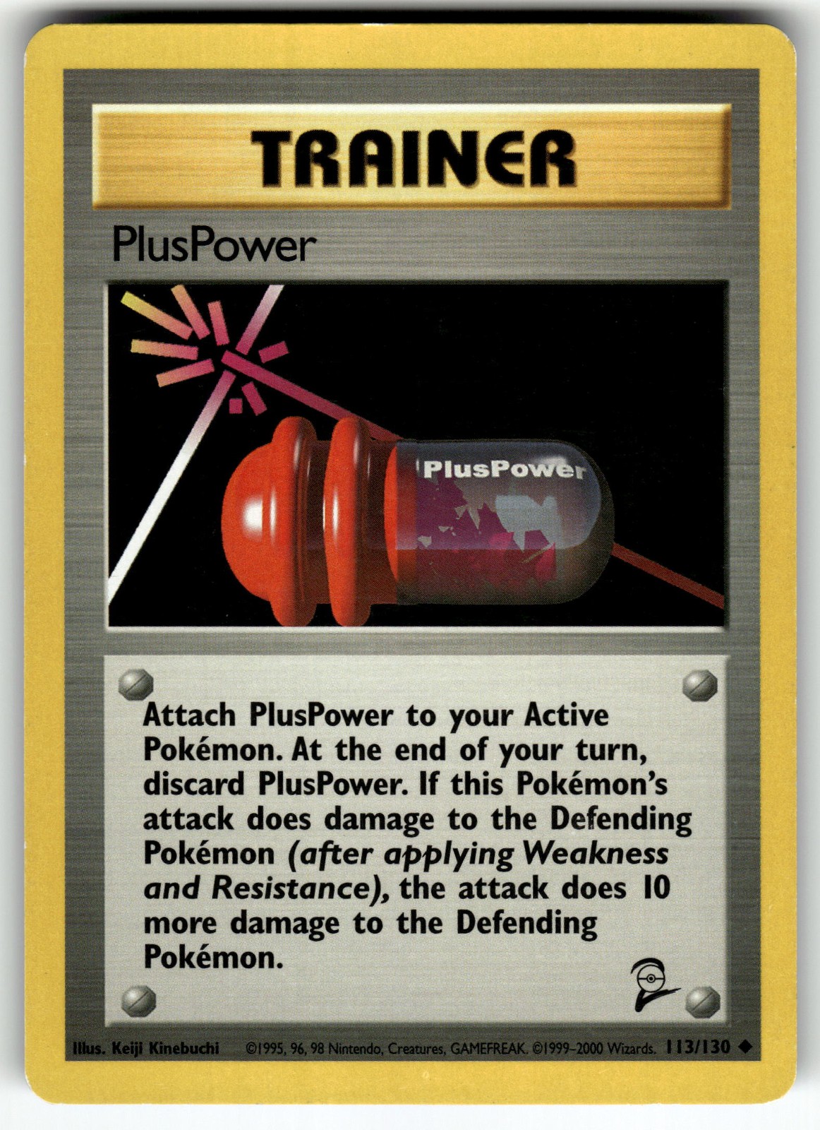 PlusPower 113/130 Base Set 2 LP Pokemon Card TCG